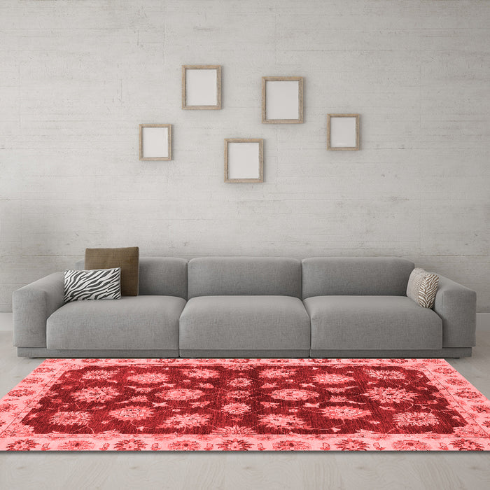 Traditional Red Washable Rugs