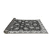 Sideview of Oriental Gray Traditional Rug, abs4076gry