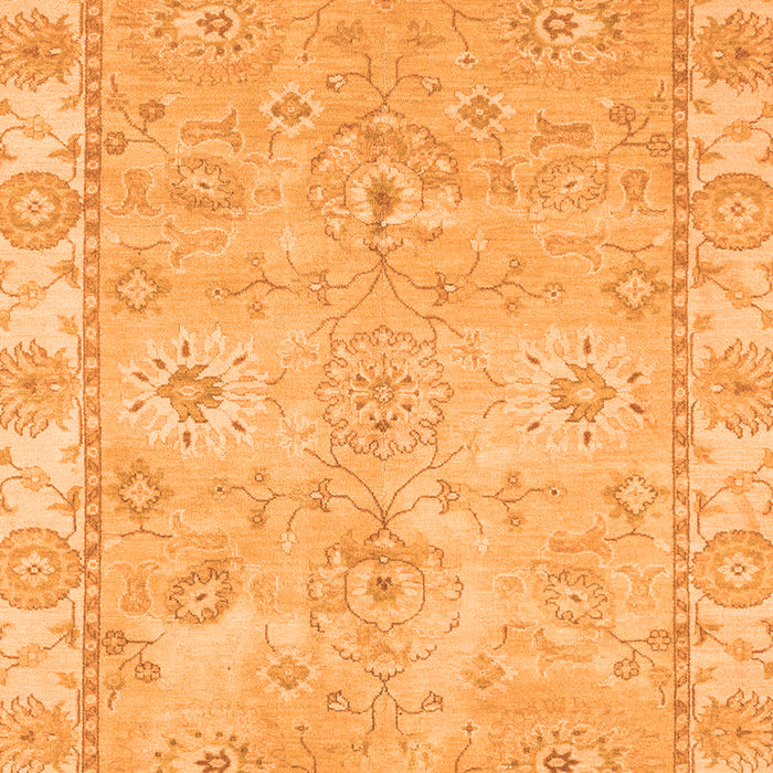 Abstract Orange Modern Rug, abs4077org
