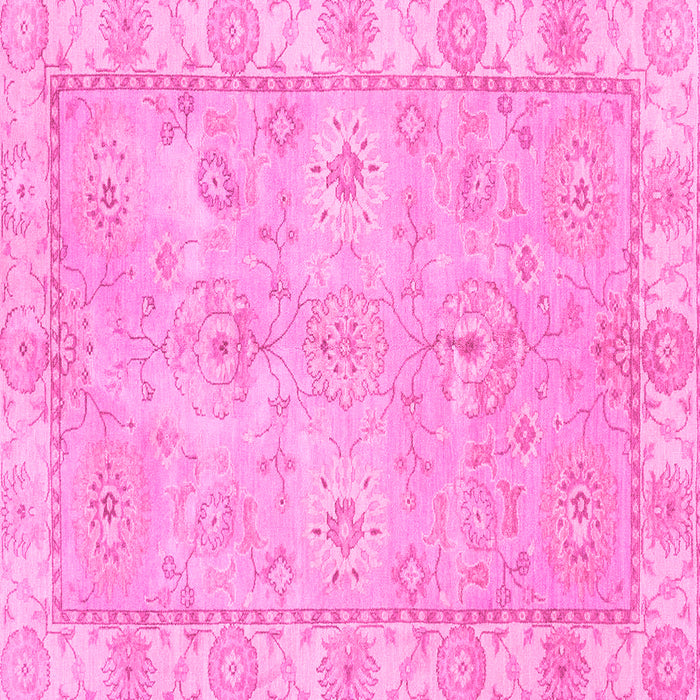 Square Machine Washable Abstract Pink Modern Rug, wshabs4077pnk