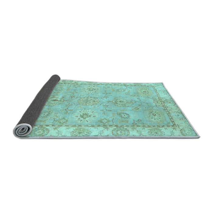 Sideview of Abstract Light Blue Modern Rug, abs4077lblu