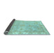 Sideview of Abstract Light Blue Modern Rug, abs4077lblu