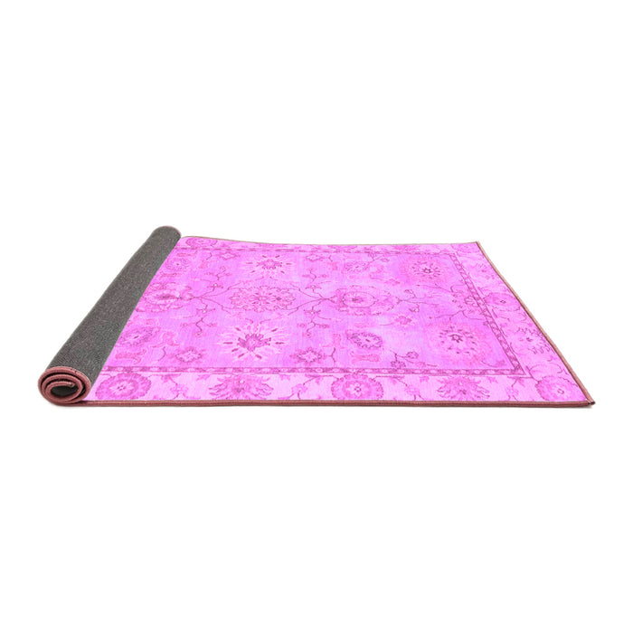 Sideview of Abstract Purple Modern Rug, abs4077pur