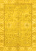 Machine Washable Abstract Yellow Modern Rug, wshabs4077yw