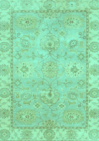 Abstract Turquoise Modern Rug, abs4077turq