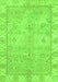 Machine Washable Abstract Green Modern Area Rugs, wshabs4077grn