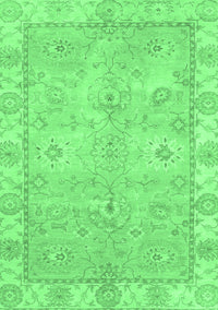 Abstract Emerald Green Modern Rug, abs4077emgrn