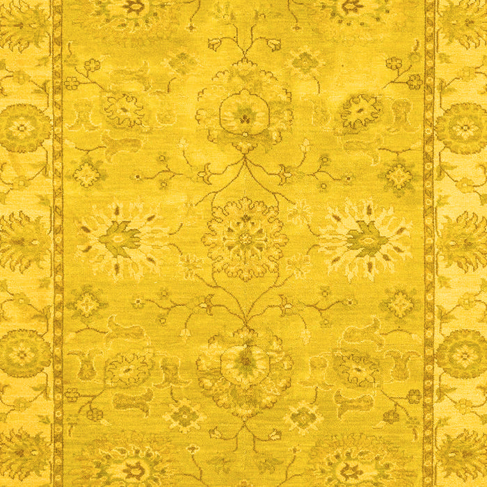 Abstract Yellow Modern Rug, abs4077yw