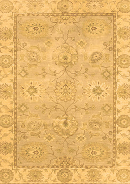 Abstract Brown Modern Rug, abs4077brn