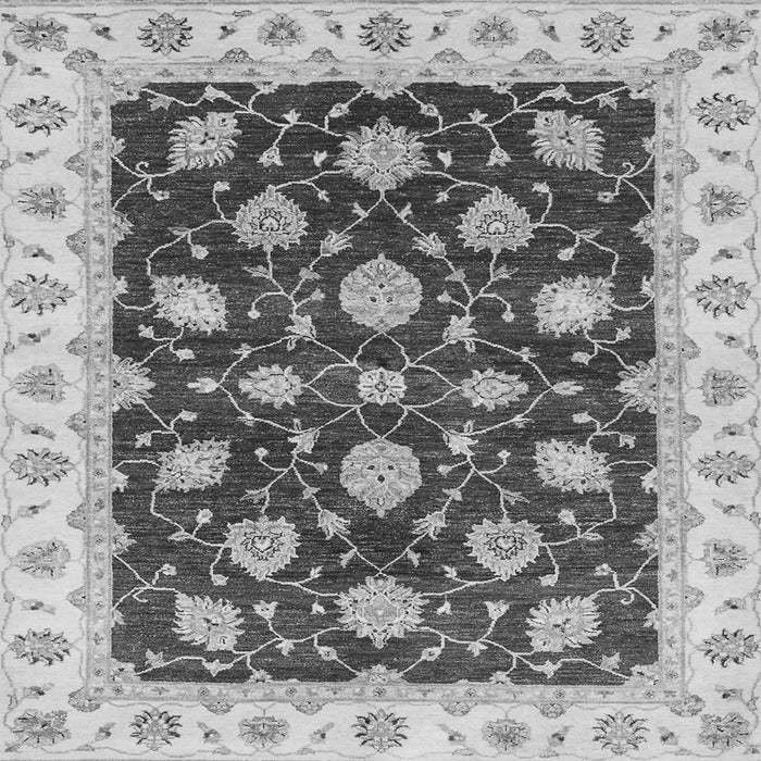 Square Oriental Gray Traditional Rug, abs4078gry