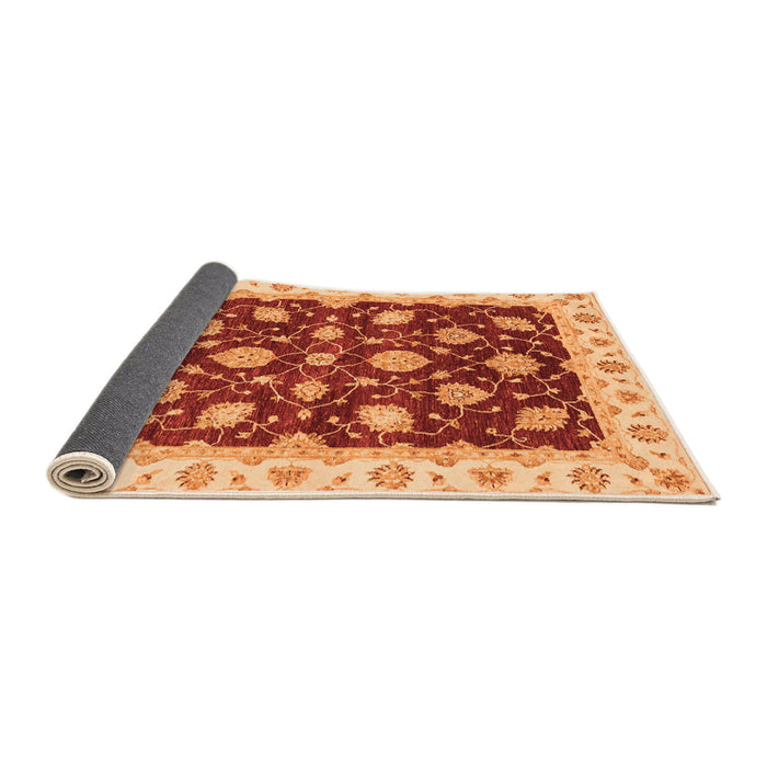 Sideview of Oriental Orange Traditional Rug, abs4078org