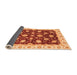 Sideview of Oriental Orange Traditional Rug, abs4078org