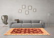 Machine Washable Oriental Orange Traditional Area Rugs in a Living Room, wshabs4078org