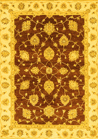 Oriental Yellow Traditional Rug, abs4078yw