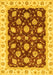 Oriental Yellow Traditional Rug, abs4078yw