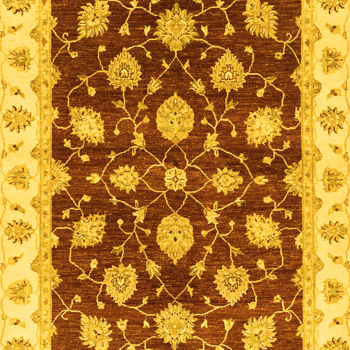 Oriental Yellow Traditional Rug, abs4078yw