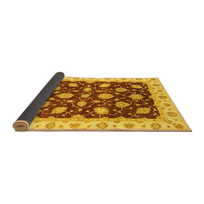 Sideview of Oriental Yellow Traditional Rug, abs4078yw