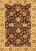 Machine Washable Oriental Brown Traditional Rug, wshabs4079brn