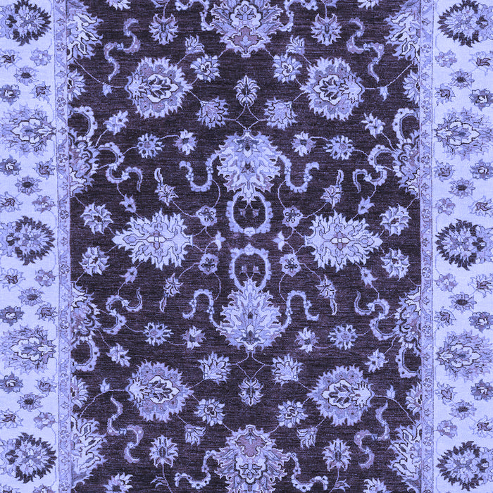 Machine Washable Oriental Blue Traditional Rug, wshabs4079blu