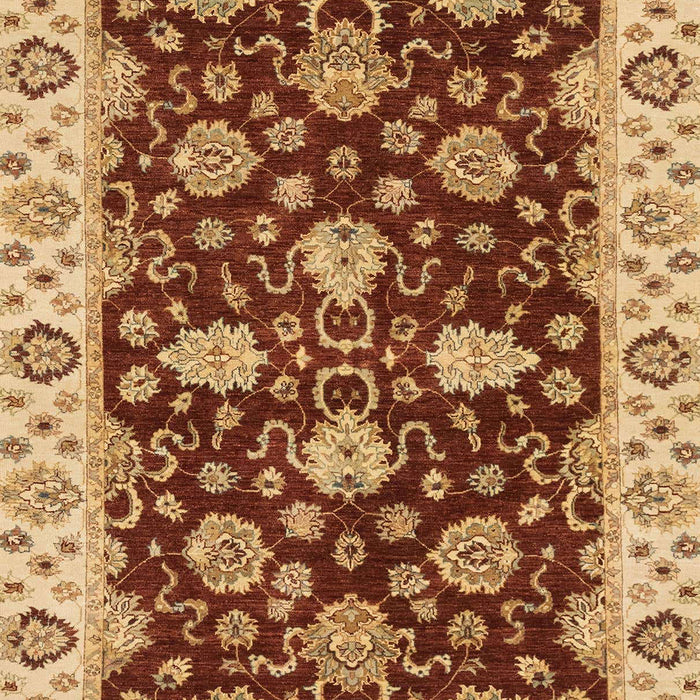 Machine Washable Abstract Orange Rug, wshabs4079