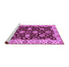 Sideview of Machine Washable Oriental Purple Traditional Area Rugs, wshabs4079pur