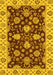 Machine Washable Oriental Yellow Traditional Rug, wshabs4079yw