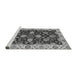 Sideview of Machine Washable Oriental Gray Traditional Rug, wshabs4079gry