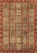 Machine Washable Abstract Brown Modern Rug, wshabs407brn