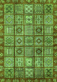 Abstract Green Modern Rug, abs407grn