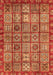 Machine Washable Abstract Orange Modern Area Rugs, wshabs407org