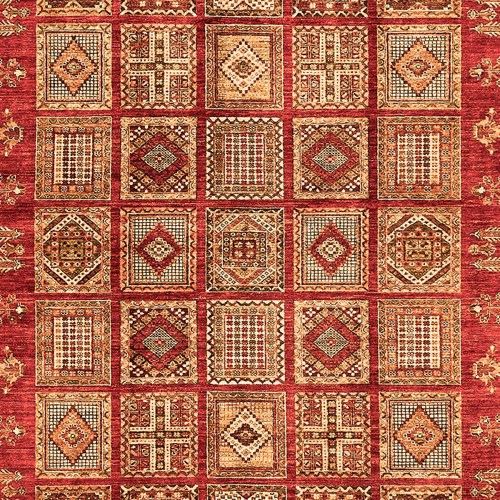 Machine Washable Abstract Orange Modern Area Rugs, wshabs407org