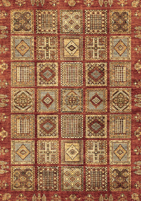 Abstract Brown Modern Rug, abs407brn