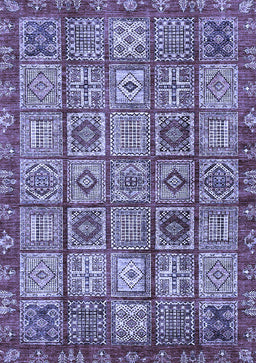 Abstract Blue Modern Rug, abs407blu