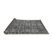 Sideview of Abstract Gray Modern Rug, abs407gry