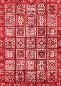 Abstract Red Modern Rug, abs407red