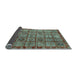 Sideview of Abstract Light Blue Modern Rug, abs407lblu