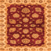 Square Oriental Orange Traditional Rug, abs4080org