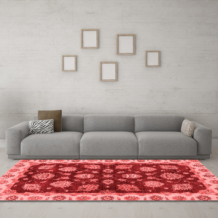 Traditional Red Washable Rugs