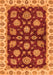 Machine Washable Oriental Orange Traditional Area Rugs, wshabs4080org