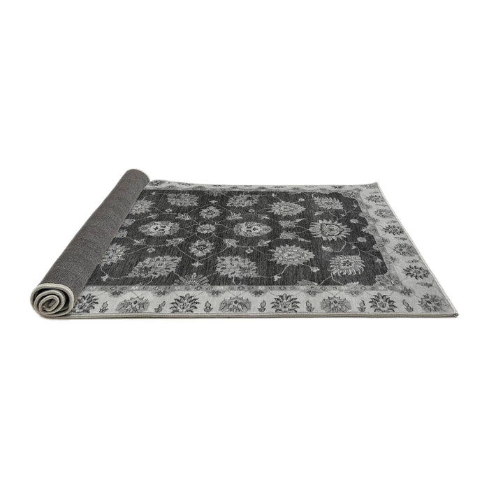 Sideview of Oriental Gray Traditional Rug, abs4080gry