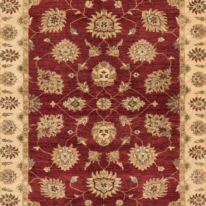 Machine Washable Abstract Orange Rug, wshabs4080