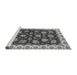 Sideview of Machine Washable Oriental Gray Traditional Rug, wshabs4080gry