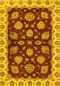 Oriental Yellow Traditional Rug, abs4080yw