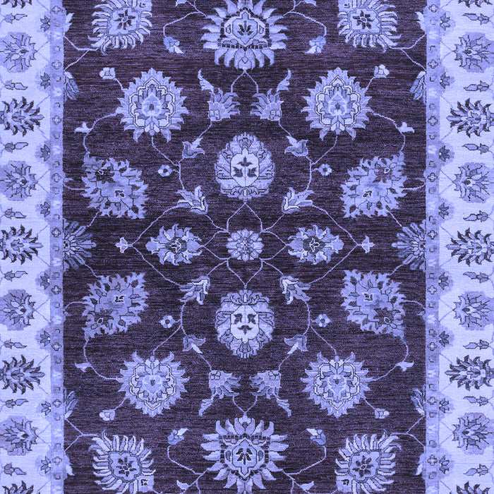 Machine Washable Oriental Blue Traditional Rug, wshabs4080blu