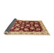 Sideview of Abstract Red Oriental Rug, abs4081