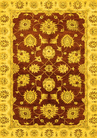 Oriental Yellow Traditional Rug, abs4081yw