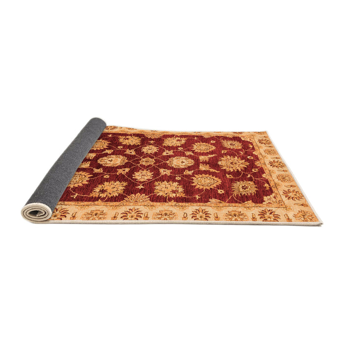 Sideview of Oriental Orange Traditional Rug, abs4081org
