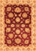 Machine Washable Oriental Orange Traditional Area Rugs, wshabs4081org