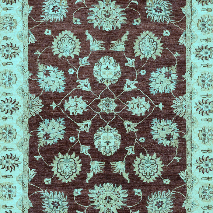 Oriental Light Blue Traditional Rug, abs4081lblu