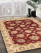 Machine Washable Abstract Red Rug in a Family Room, wshabs4081